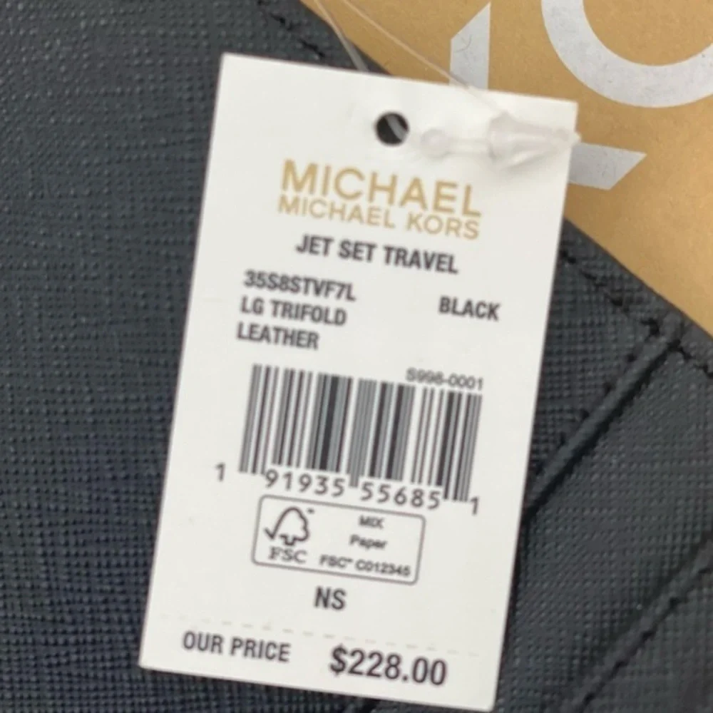 Michael Kors Trifold Wallet Black